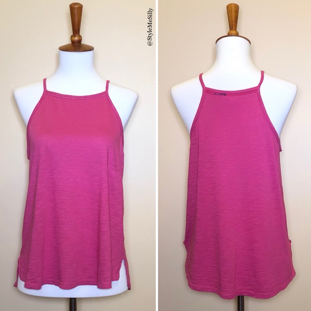 Anthropologie Pure + Good pink tank